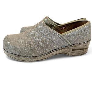 Sanita Alisa Leather Printed Danish Clogs